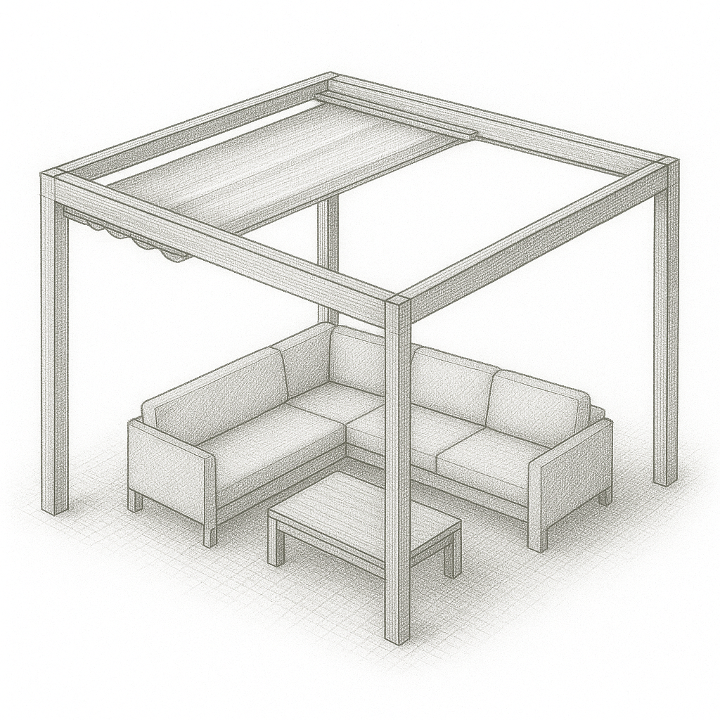 Pergola à toile - ARVERNE STORES