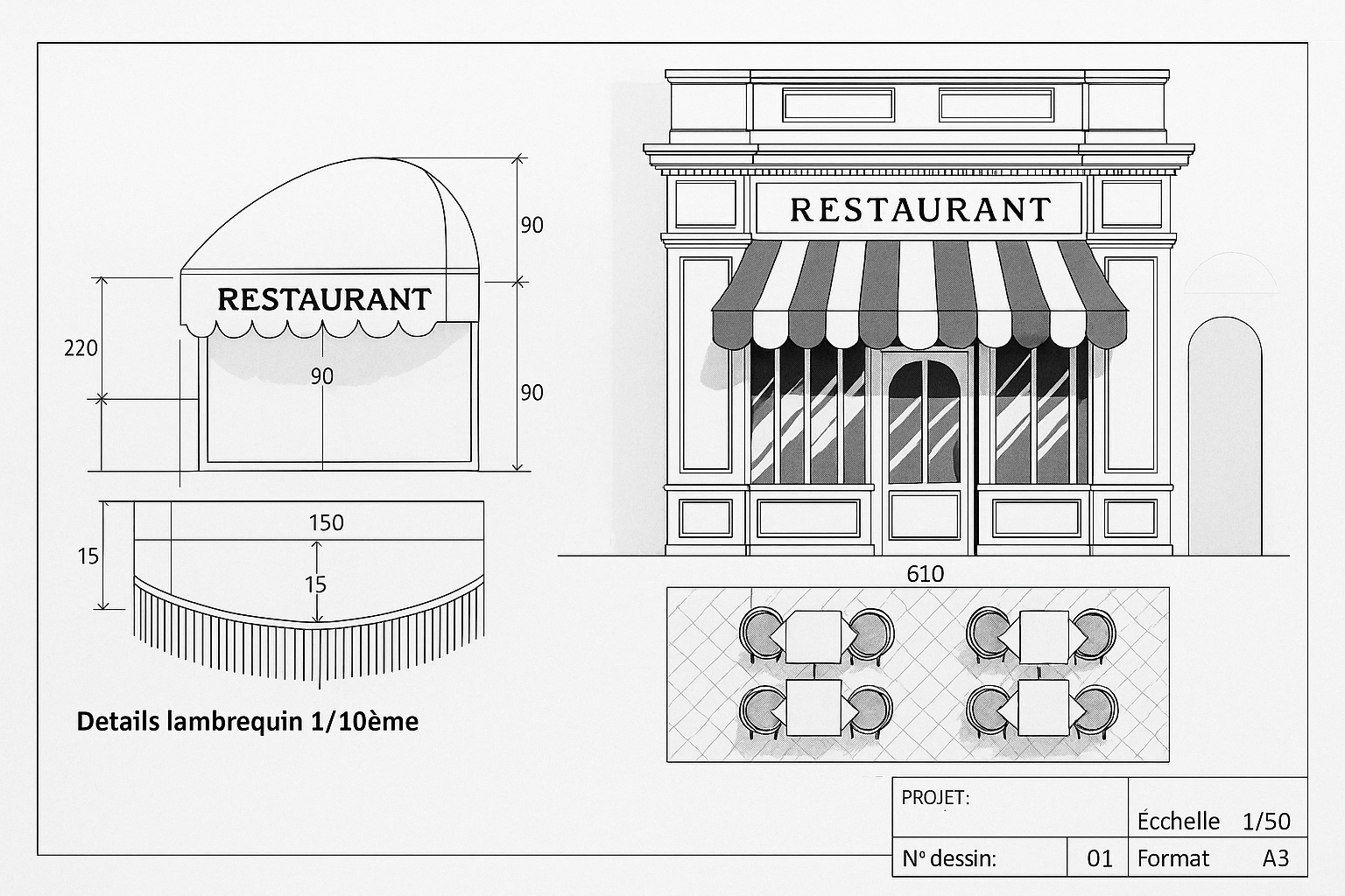 Dessin technique - ARVERNE STORES