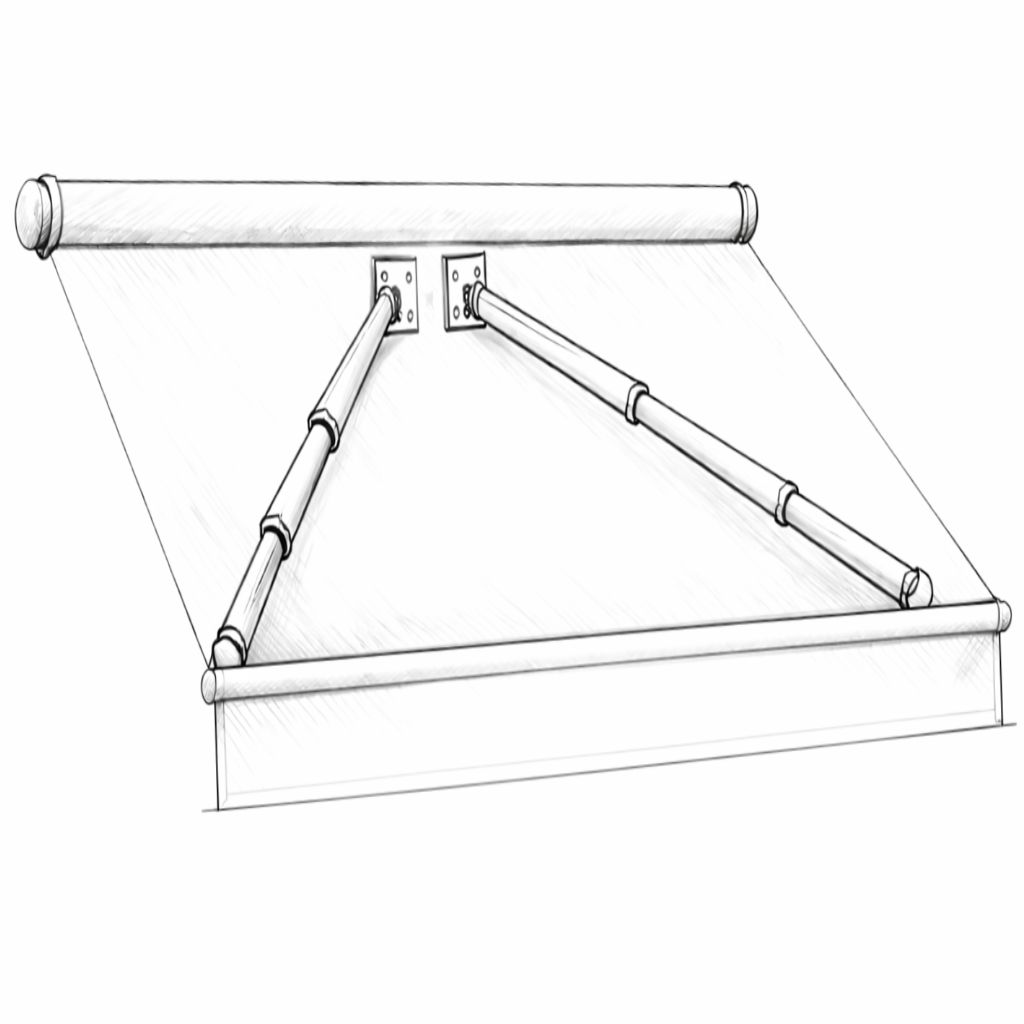 Store bras téléscopiques - ARVERNE STORES